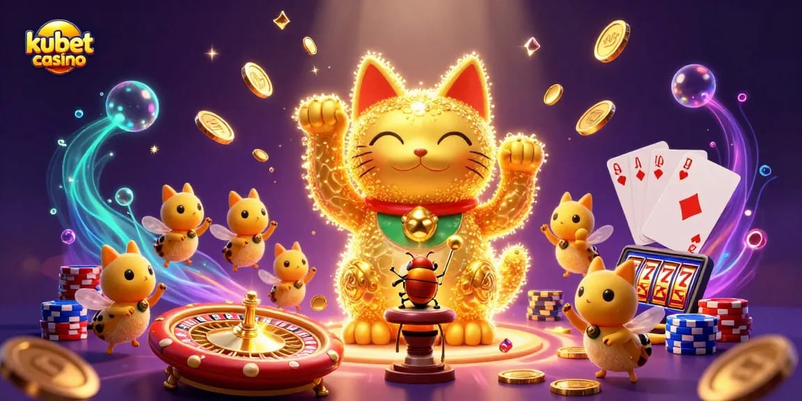 Experience thrilling gameplay at kubet casino with vibrant elements and golden visuals.