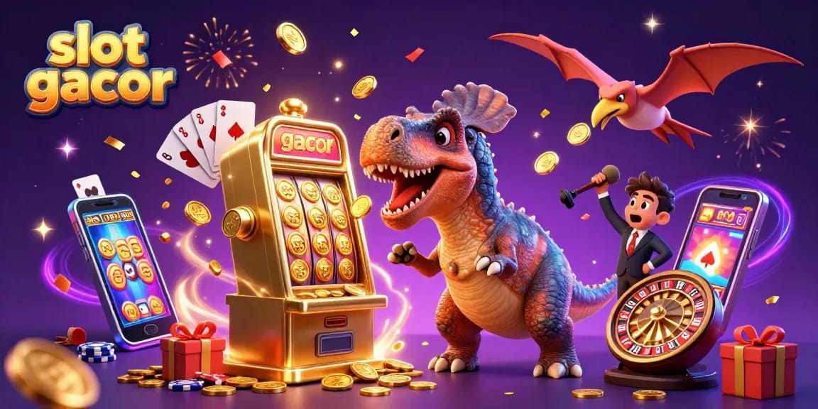 Experience the thrill of slot gacor with a pachycephalosaurus jackpot scene, showcasing exciting casino elements.