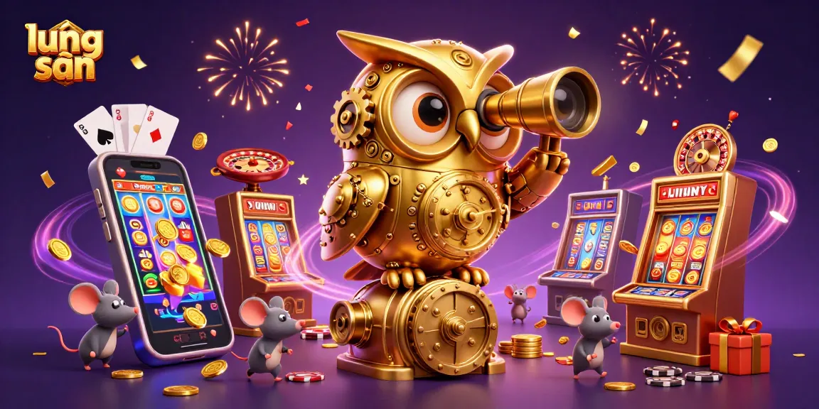 Explore the golden world of lương sơn casino with vibrant characters and exciting gaming action.