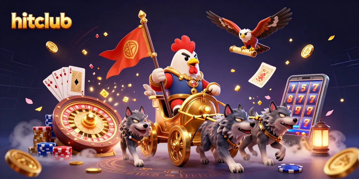 Experience thrilling gameplay at hitclub with exciting slots, vibrant poker stacks, and captivating casino elements.