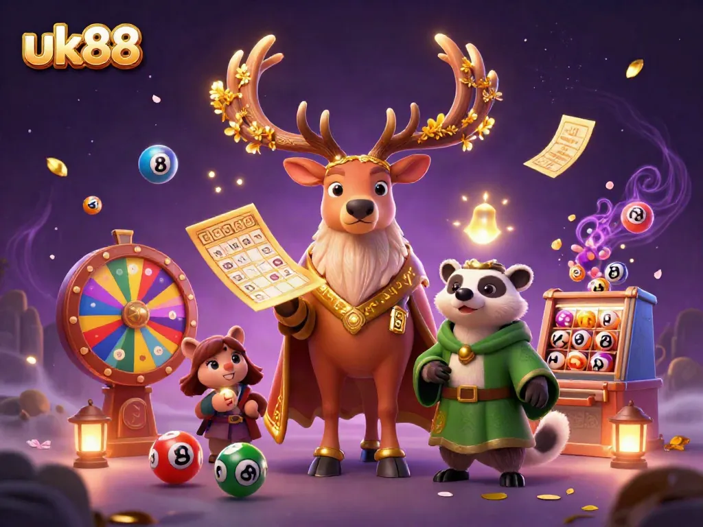 Experience thrilling gameplay at uk88 with vibrant lottery elements and enchanting characters.