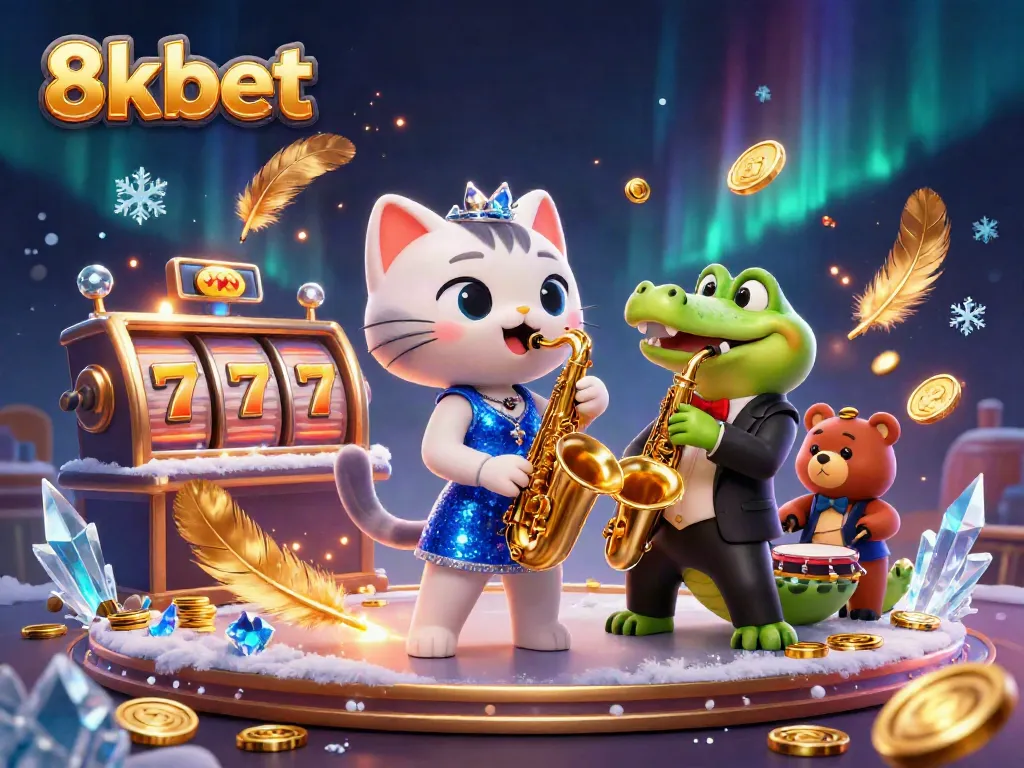 Experience thrilling casino action with 8xbet's vibrant characters and exciting slot games.