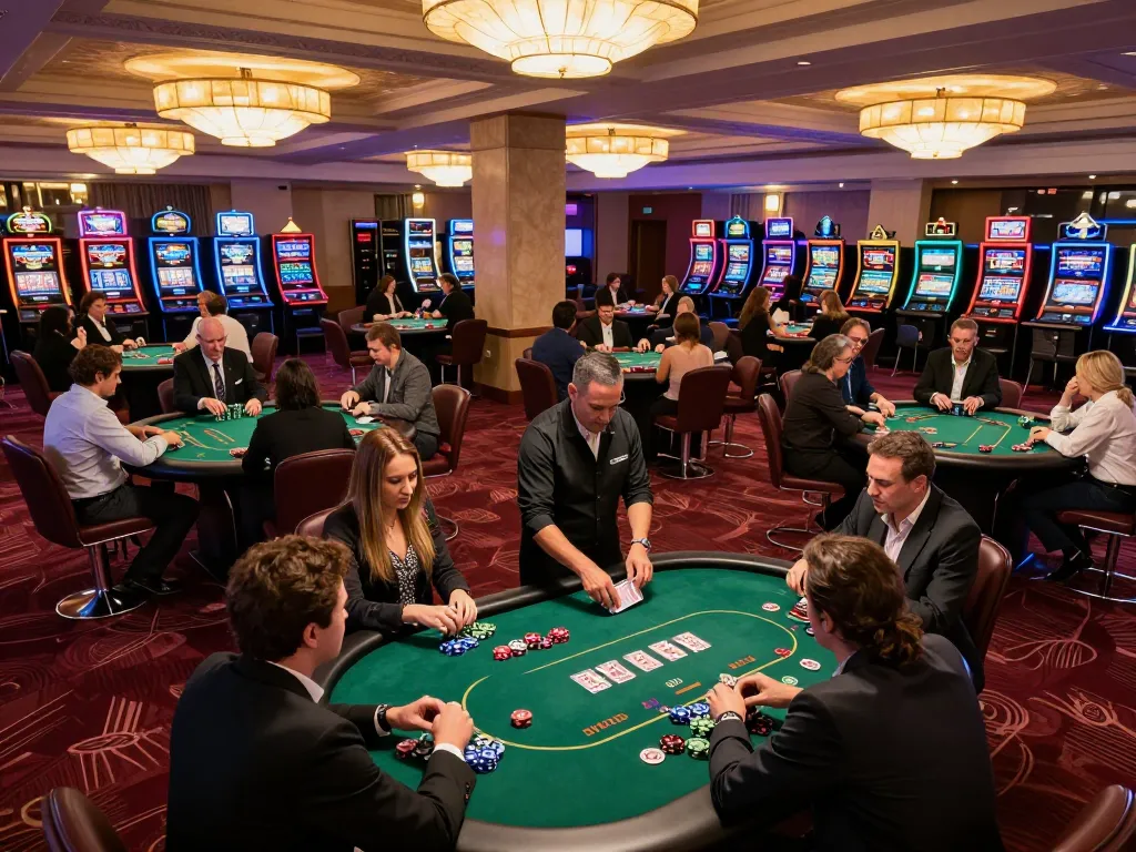 Engaging poker game action at DH88 casino with players strategizing over chips and cards.