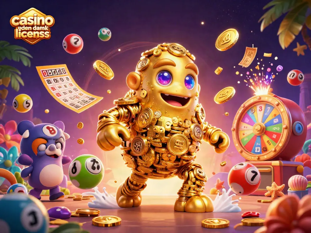 Engage in thrilling games at casino uden dansk licens with vibrant lottery and casino elements.