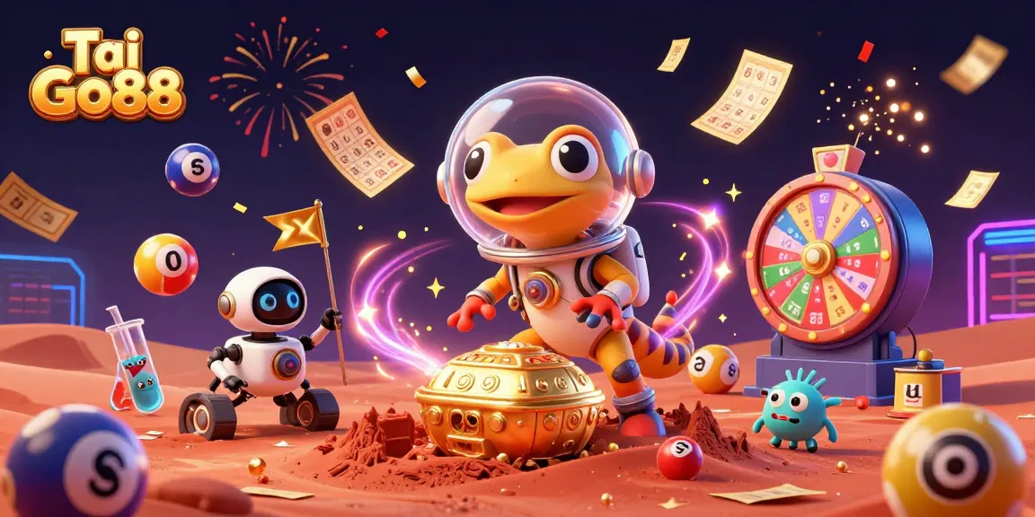 Tai Go88 app showcases engaging lottery action with colorful elements and vibrant animations.