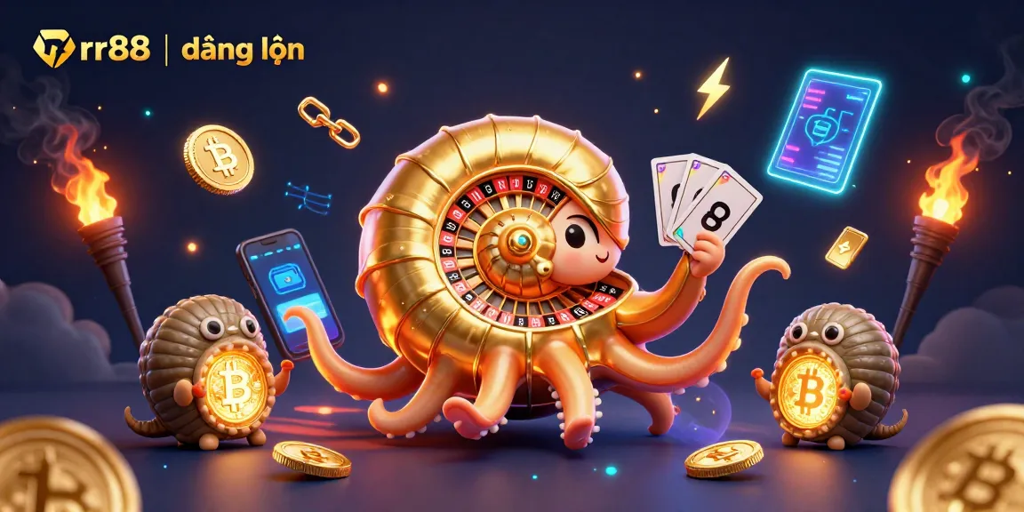 Join the action at rr88 | đăng nhập with a vibrant casino illustration showcasing gaming elements.
