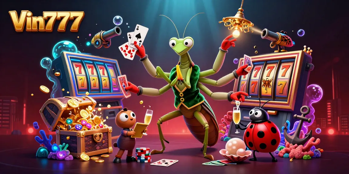 Experience thrilling gameplay at Vin777 with our vibrant casino scene showcasing high-stakes action!
