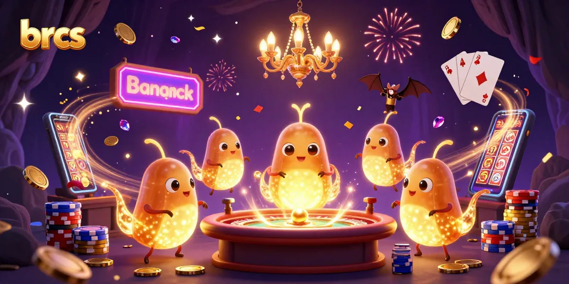 Join the fun at brcs with glowing glowworms illuminating a vibrant casino scene filled with excitement.