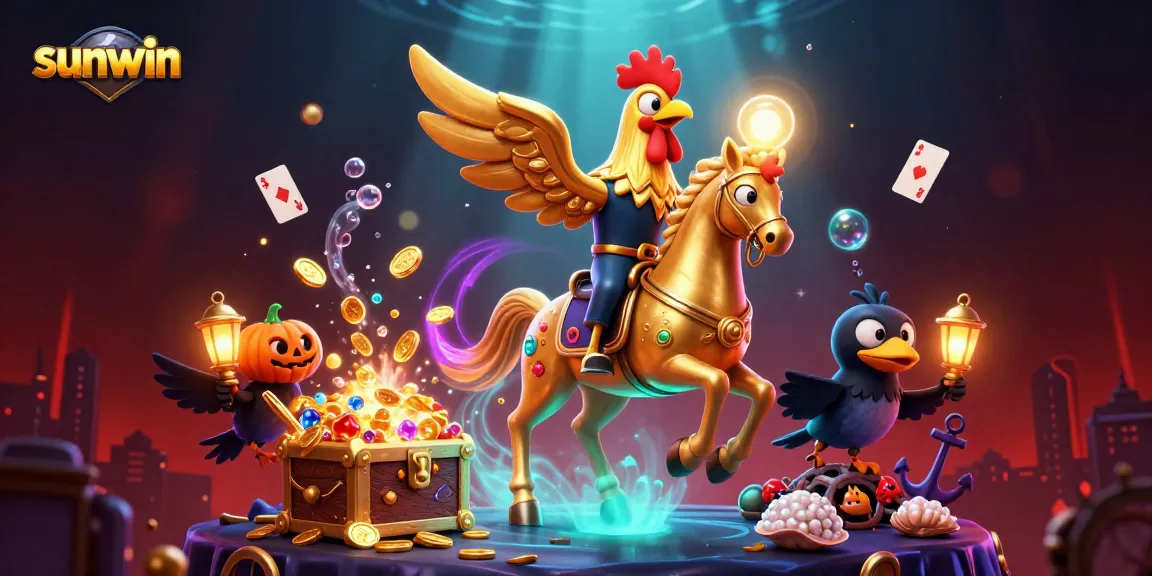 Experience thrilling jackpots at sunwin, featuring dynamic casino elements and vibrant characters.